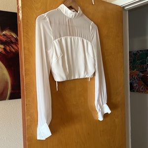 Super Down XS cropped long sleeve